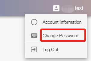 Click Change Password